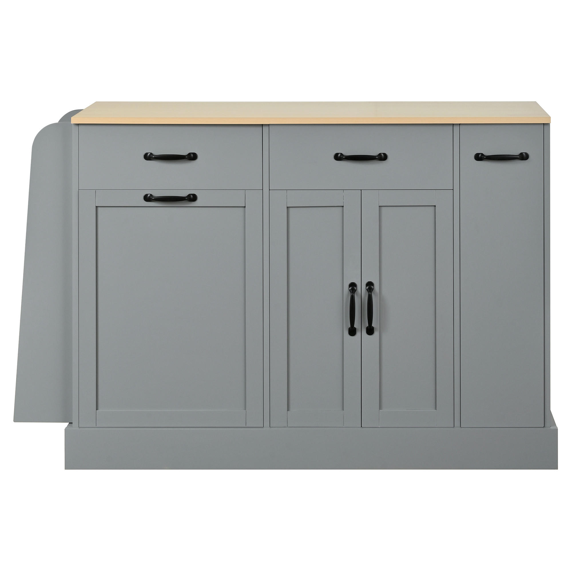ANRICHTE Grau 133.5/40/86 cm - Grau, Holz (133.5/86/40cm) - PANGIVO