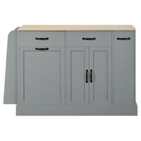 ANRICHTE Grau 133.5/40/86 cm - Grau, Holz (133.5/86/40cm) - PANGIVO