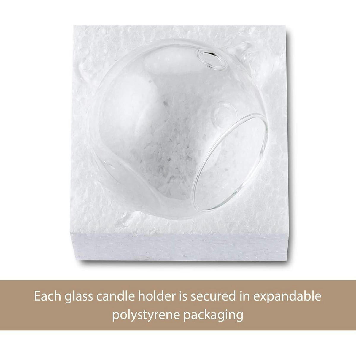 HÄNGENDE Glasball 12-teiliges Set 8 cm - Transparent, Glas (8cm)
