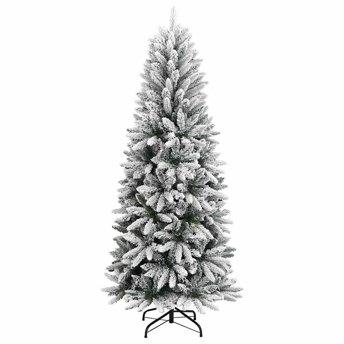 WEIHNACHTSBAUM Künstlicher Beschneit 120 Cm Pvc&Pe - Weiß, Kunststoff (120cm) - vidaXL