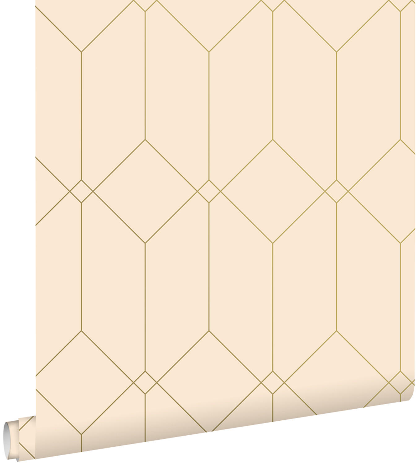 TAPETE Art Decó Muster 53 cm x 10.05 m - Beige, Papier (53/1000cm) - ESTAhome