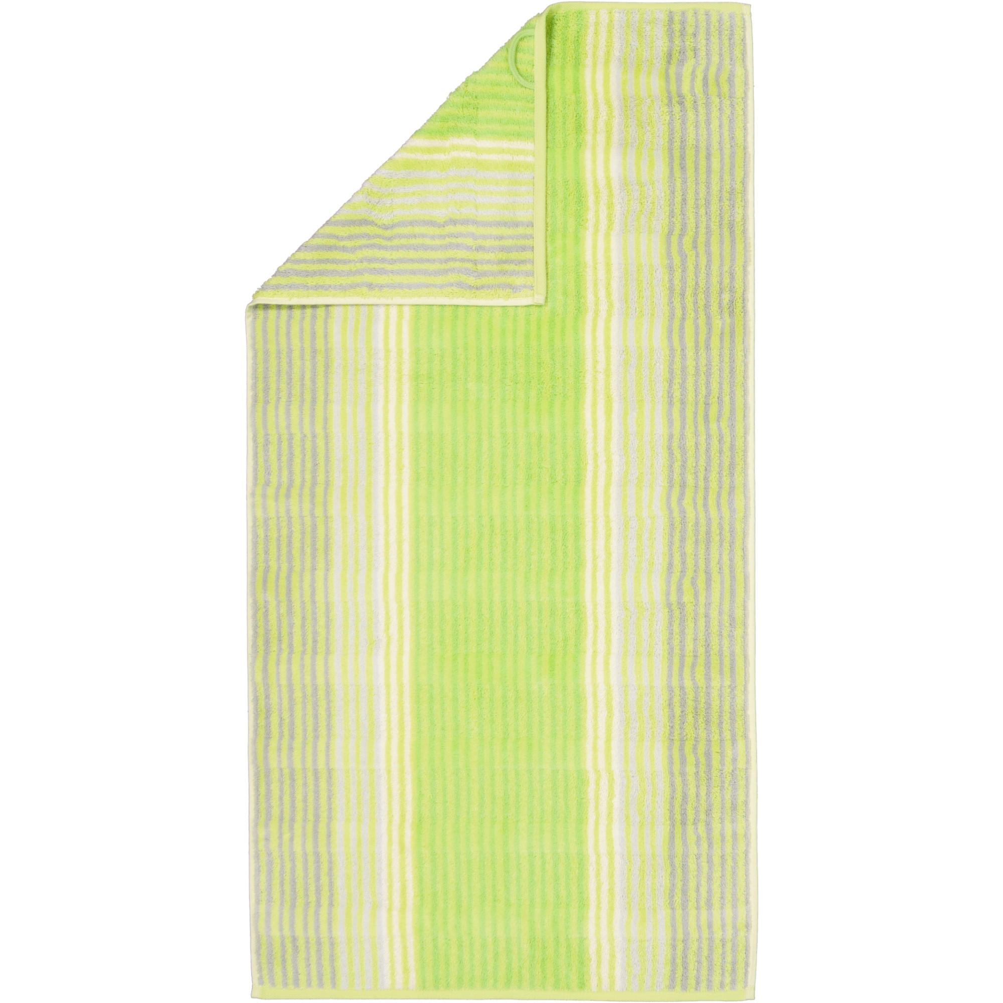 HANDTÜCHER NOBLESSE CASHMERE STREIFEN 1056 KIWI - 45 - Grün, Textil (30/30cm) - Cawoe
