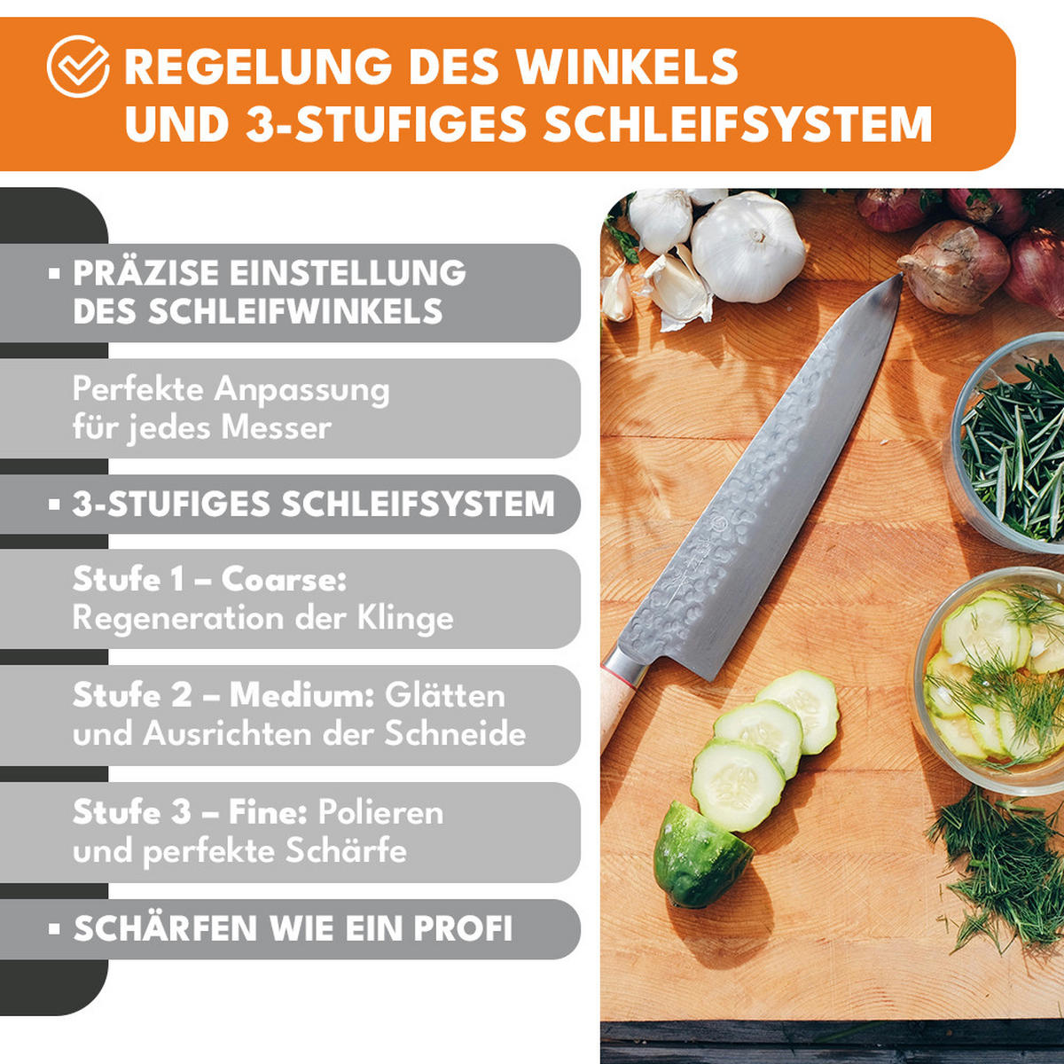 MESSERSCHÄRFER - Schwarz, Keramik - KRUMAD