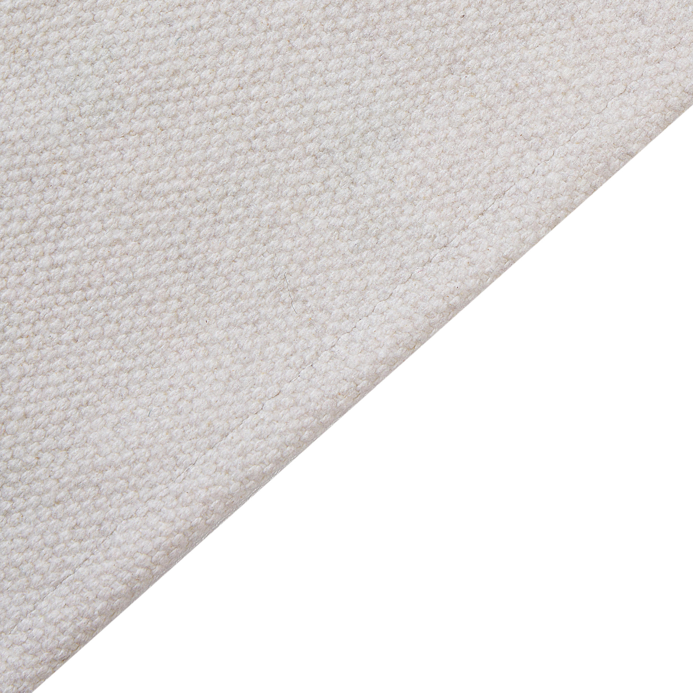 KURZFLOR-TEPPICH Weiß 140/200 cm Alpoud - Multicolor/Weiß, Textil (140/200cm) - Beliani