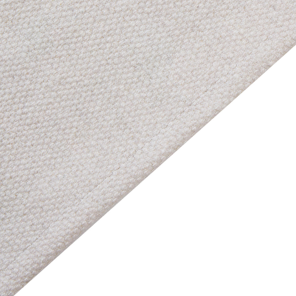 KURZFLOR-TEPPICH Weiß 140/200 cm Alpoud - Multicolor/Weiß, Textil (140/200cm) - Beliani