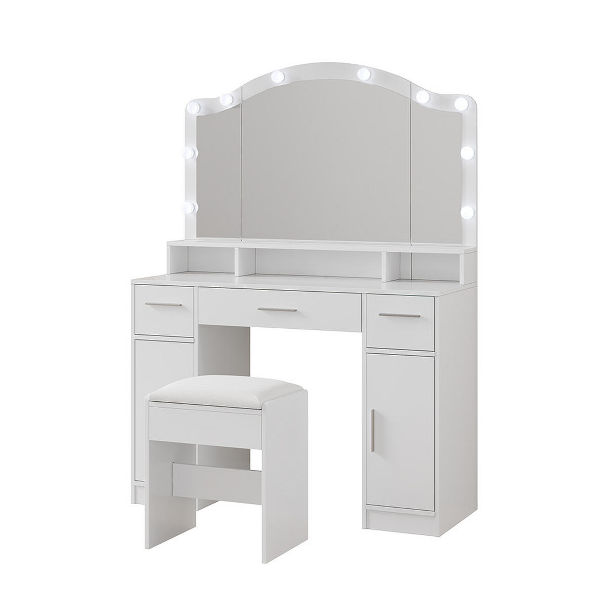 TOALETNÍ STOLEK Lumira Bílá - bílá, kompozitní dřevo (110/150.5/40cm) - Vicco