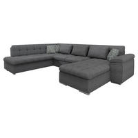 WOHNLANDSCHAFT Niko Bis Premium, Seite: Rechts - Dunkelgrau, Holz/Textil (348/76/205cm) - MIRJAN24