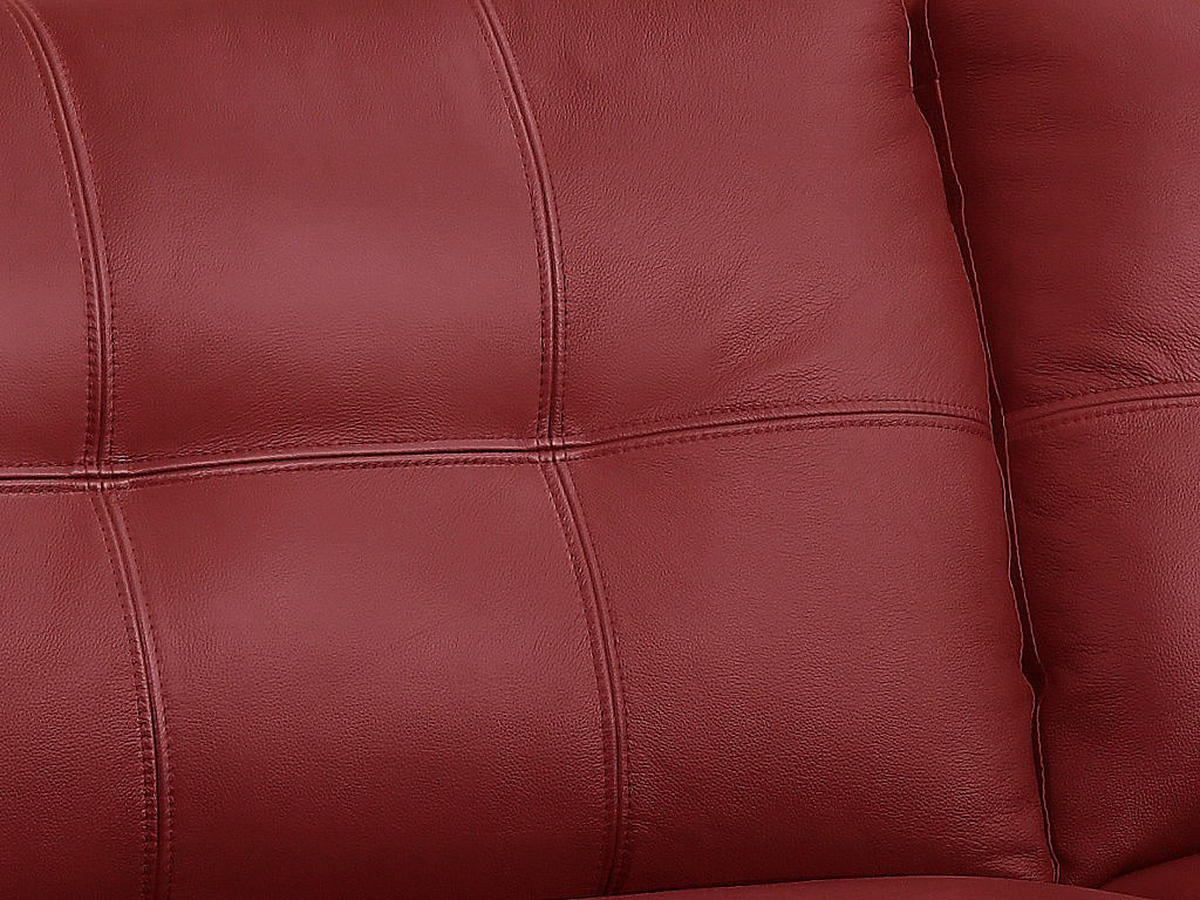 LEDERSOFA 2-Sitzer - Rot - HAZEL - Rot, Leder (161/89/93cm) - Vente-Unique