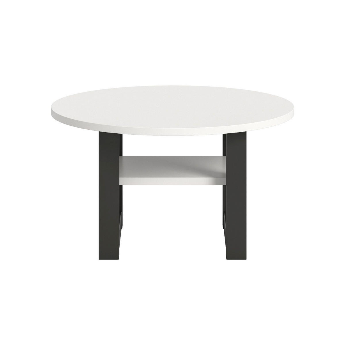 COUCHTISCH Seattle 75/75/42 cm - Schwarz/Weiß, Holzwerkstoff (75/75/42cm) - Xonox