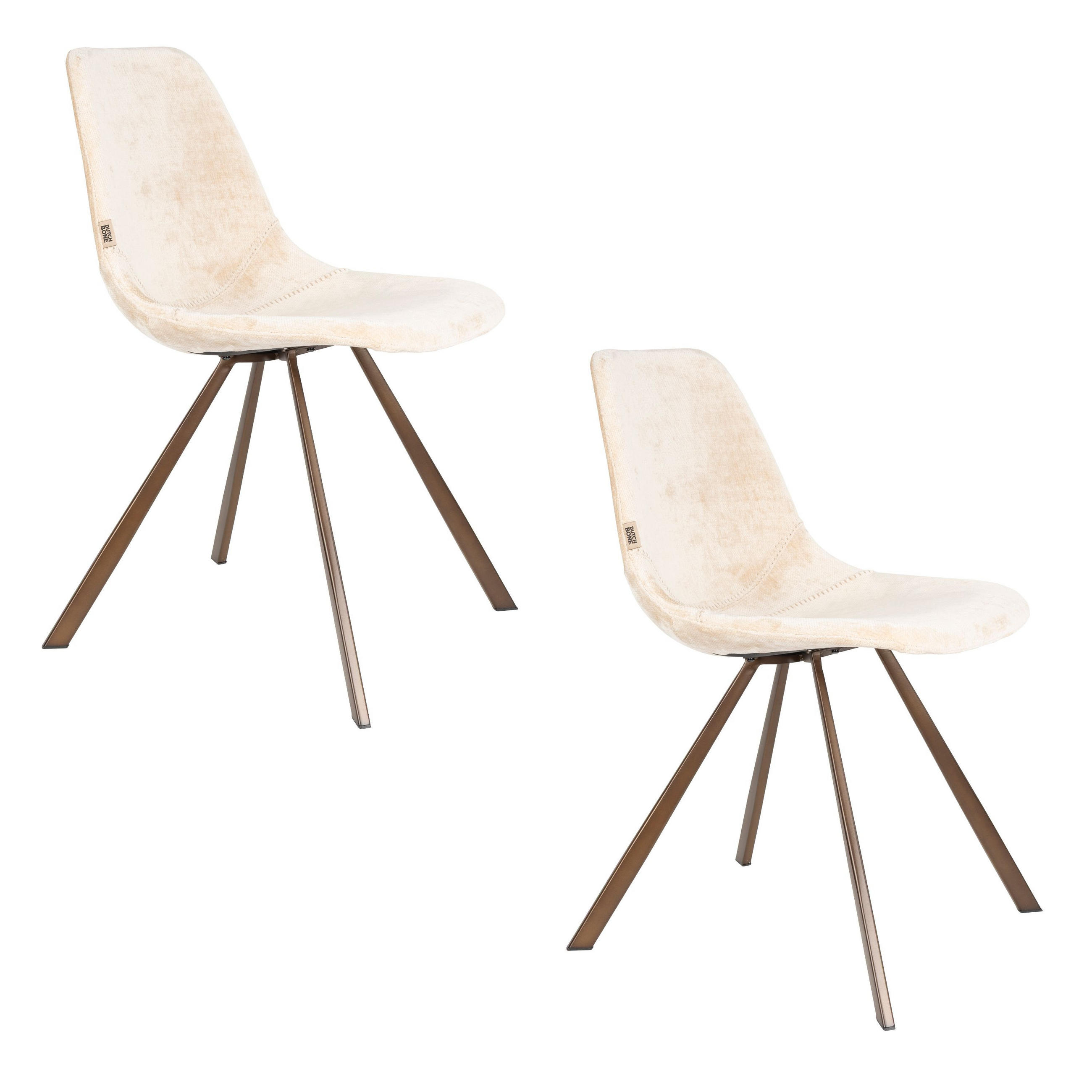 Dutchbone Esszimmerstuhl Beige 46x83x56 cm