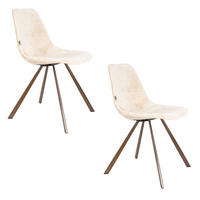 ESSZIMMERSTUHL Franky Beige - 2 er Set - Beige, Kunststoff (46/83/56cm) - Dutchbone