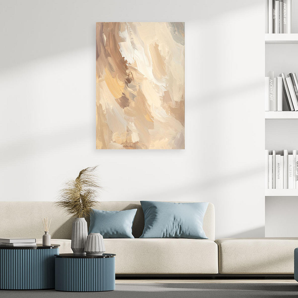 LEINWANDBILD Abstraktion 20x30cm - Beige, Textil (20/30cm) - Feeby