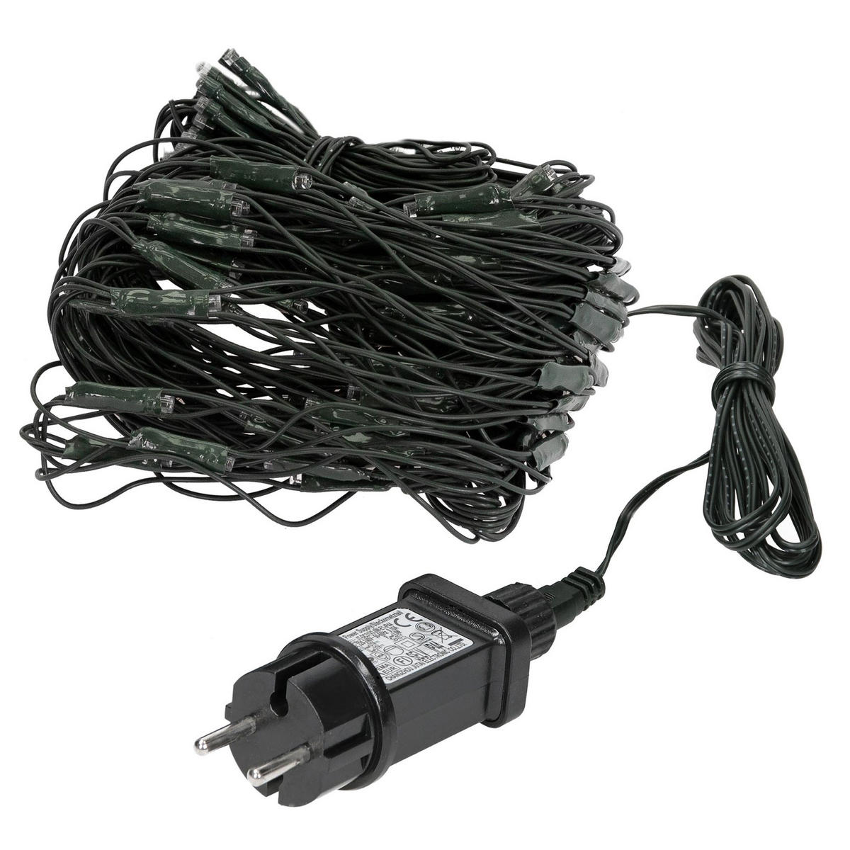 WEIHNACHT Lichternetz 160 LED - Schwarz, Kunststoff (200cm) - ECD-Germany