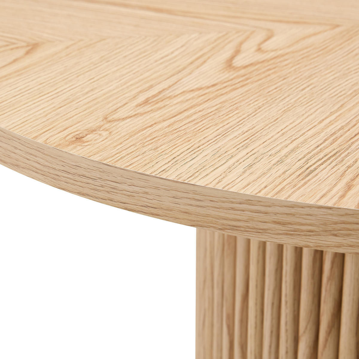 JÍDELNÍ stůl 100/100/76 cm v přírodním dekoru z MDF a kovu s úložným prostorem - přírodní, kompozitní dřevo (100/100/76cm) - OKWISH