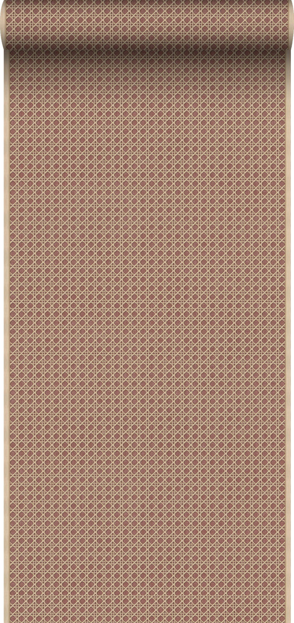 TAPETE Karomuster 53 cm x 10 m - Terracotta, Papier (53/1000cm) - Sanders & Sanders