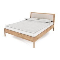 BETT MIT POLSTERKOPFTEIL INA 120x210 Wildeiche - Eiche Bianco, Holz (120/210cm) - byoak