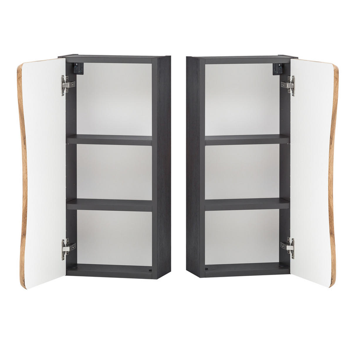 HÄNGESCHRANK Kahla-03 - Braun/Grau, Holzwerkstoff (38/64/20cm) - Lomado