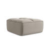 POUF Samt Stoff Grau - Taupe/Schwarz, Kunststoff/Textil (80/43/93cm) - LaMiaSofa