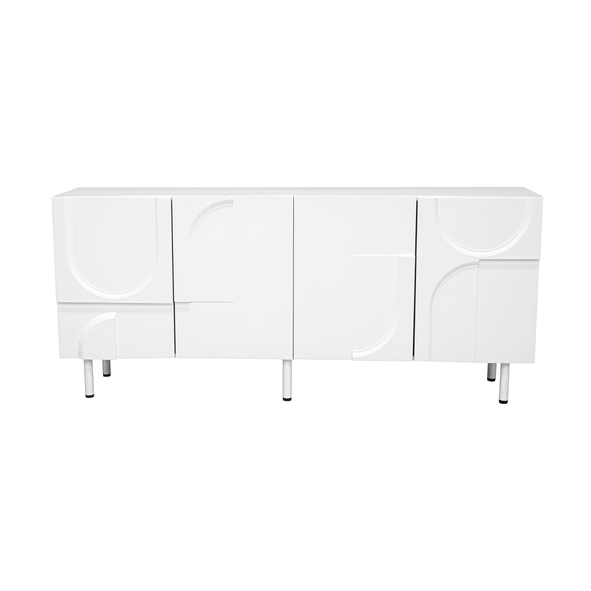 SIDEBOARD Weiß 160/38,5/70 cm - Weiß, Holzwerkstoff (160/70/38.5cm) - PANGIVO