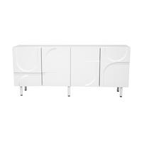 SIDEBOARD Weiß 160/38,5/70 cm - Weiß, Holzwerkstoff (160/70/38.5cm) - PANGIVO