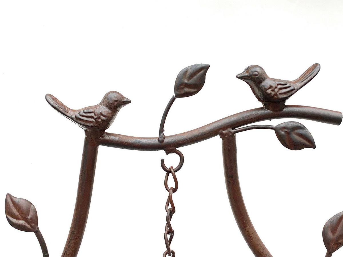 RANKHILFE mit Glocke Metall Braun 170 cm 93994 - Braun, Metall (45/170/5cm) - DanDiBo