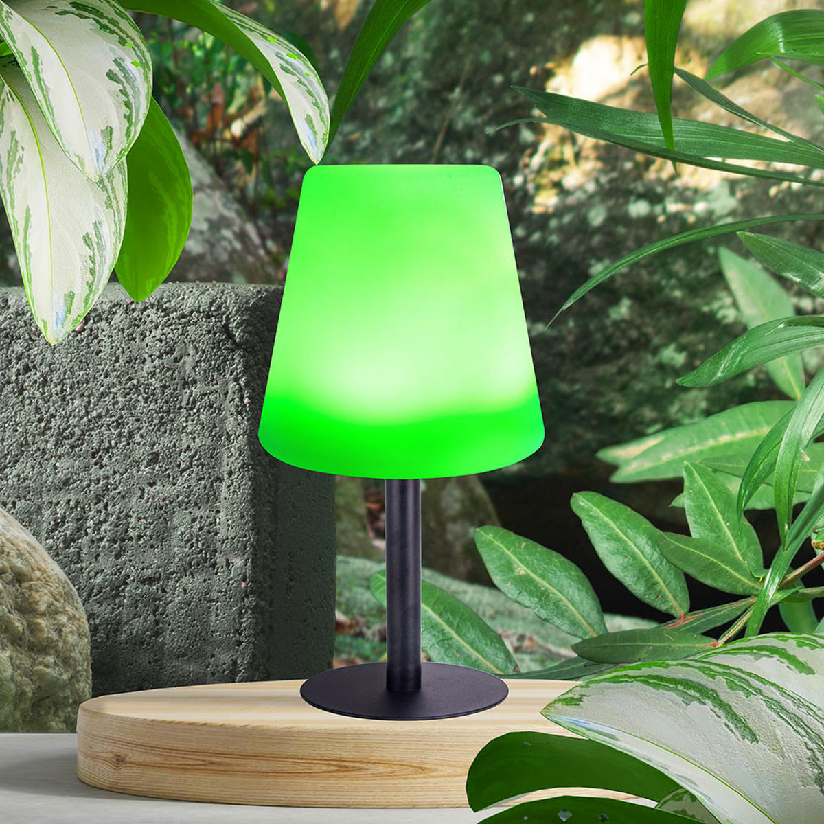 LED AUSSENLEUCHTE Solar schwarz weiß - Schwarz, Metall (15/15/30cm) - Globo Lighting