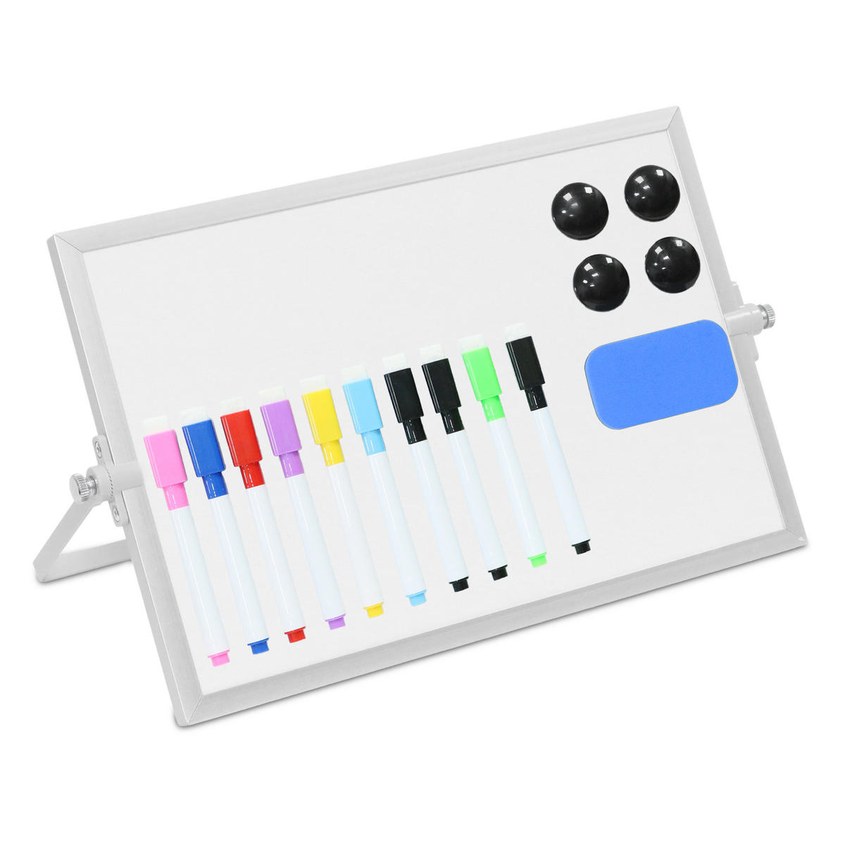 WHITEBOARD - Weiß, Kunststoff/Metall (30/20/2cm) - Relaxdays