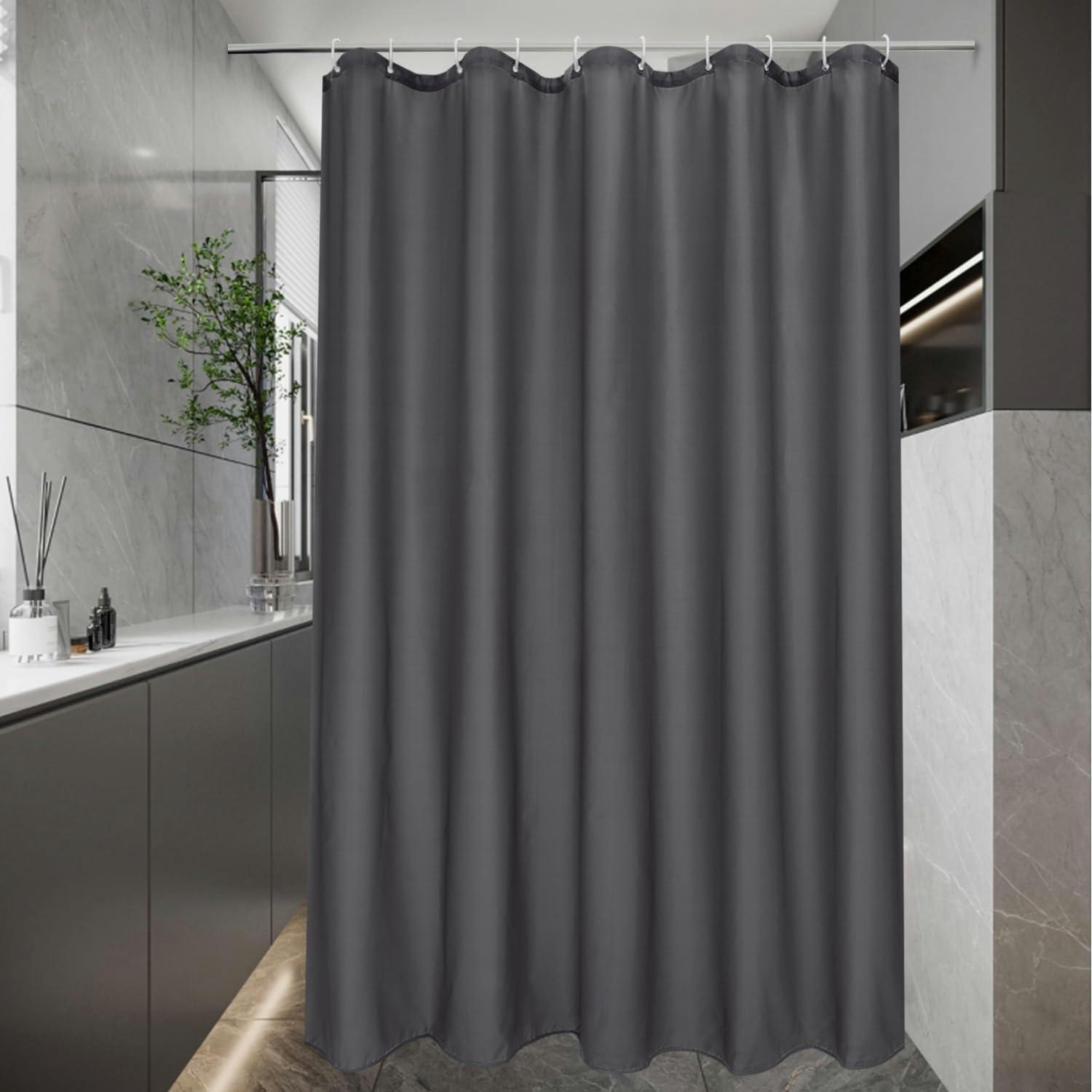 DUSCHVORHANG Dunkelgrau 150 x 180 cm - Anthrazit, Textil (150/180cm)