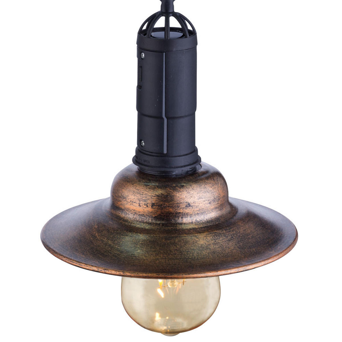 LED AUSSENDECKENLEUCHTE Metall Bronze 2er Set - Bronzefarben, Glas (15.5/15.5/50cm)