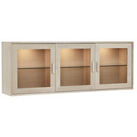 VITRINE Eiche massiv - Eichefarben, Holz/Holzwerkstoff (160/60/34cm) - Furnhouse