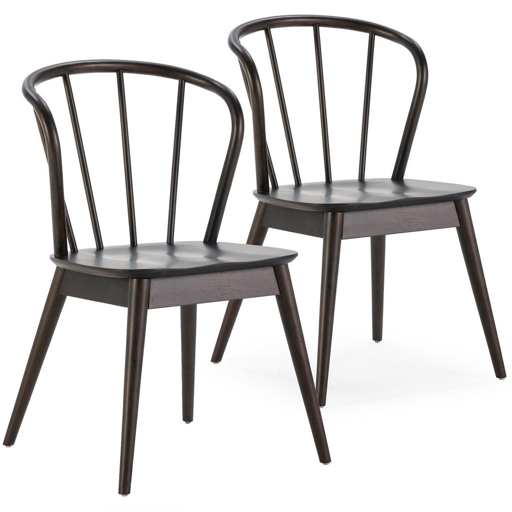 SET DE 2 SCAUNE Brisa, culoare negru, lemn masiv
