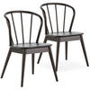 STUHL 2er-Set Brisa Farbe Schwarz, Massivholz - Schwarz, Holz (47/83/59cm) - VS Venta-stock