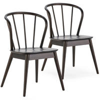 STUHL 2er-Set Brisa Farbe Schwarz, Massivholz - Schwarz, Holz (47/83/59cm) - VS Venta-stock