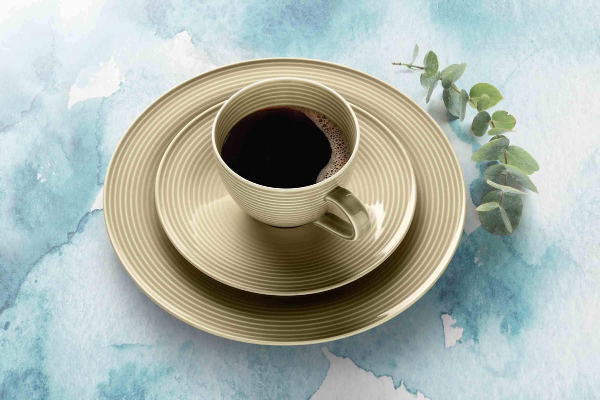 UNTERTASSEN Beat Color Glaze Sandbeige ø 13,7 cm 6er Set - Beige, Keramik (13.7cm) - Seltmann Weiden