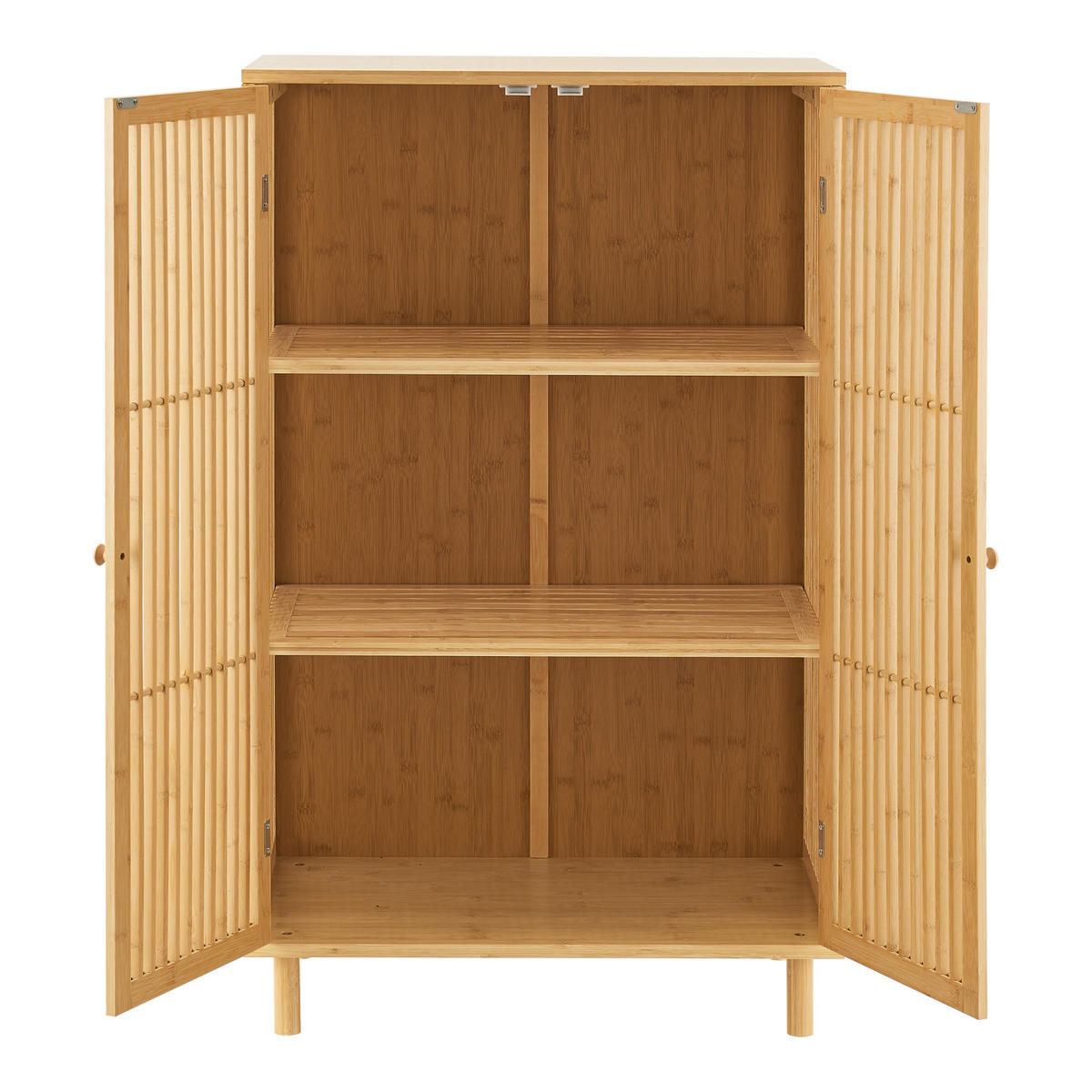 KOMMODE Grong - Naturfarben, Holz (66/110/40cm) - [en.casa]