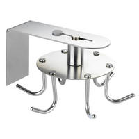 KÜCHENHAKEN Edelstahl 14,5/8,5/7 cm - Grau, Metall (8.5/7/14.5cm) - Maximex