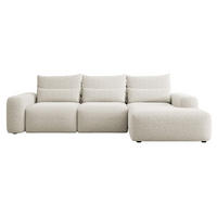 ECKSOFA Carnos Chenille-Bezug in Creme - Creme, Textil (264/162cm) - Selsey