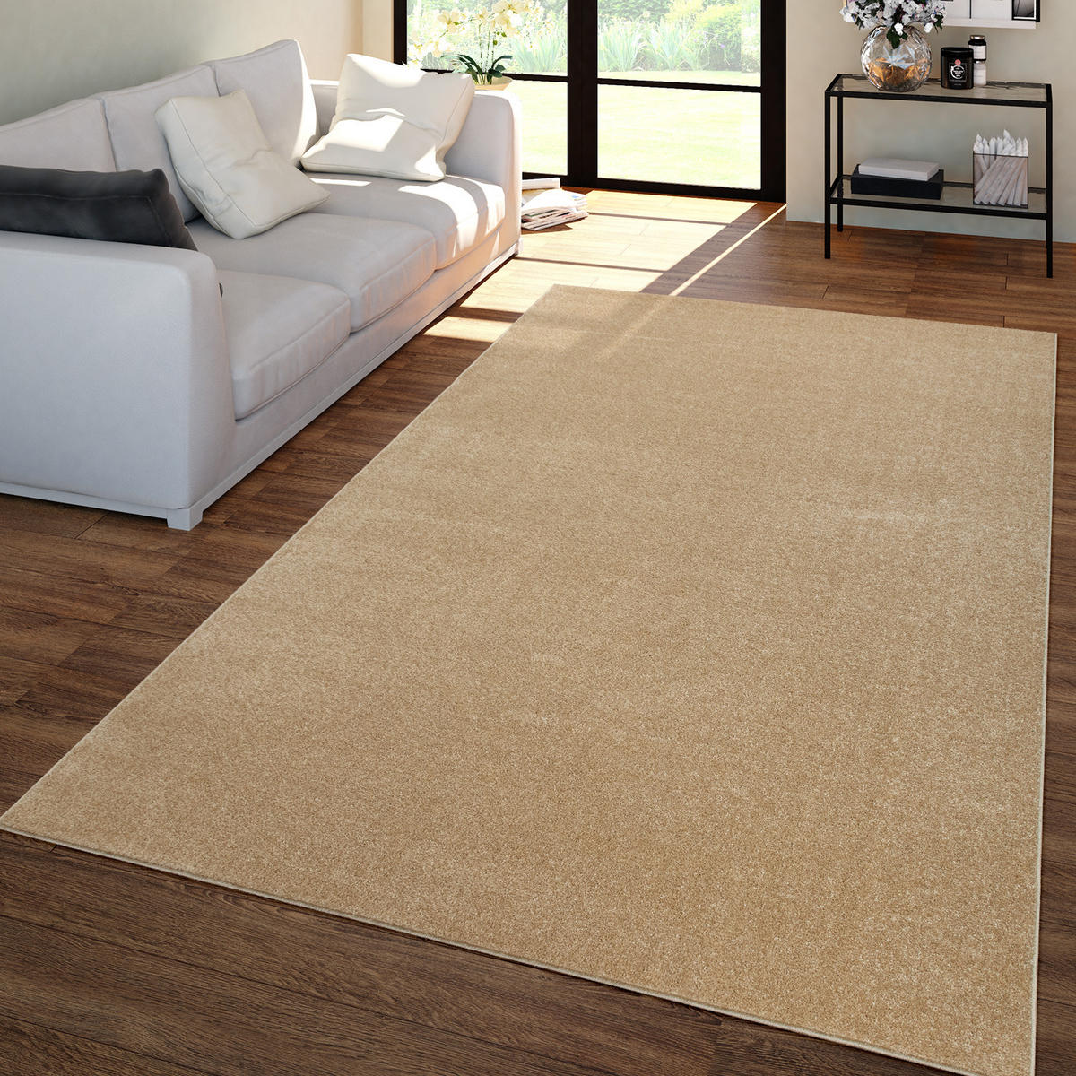 FLACHWEBETEPPICH Goldfarben 60 x 100 cm - Goldfarben, Kunststoff (60/100cm) - TT Home