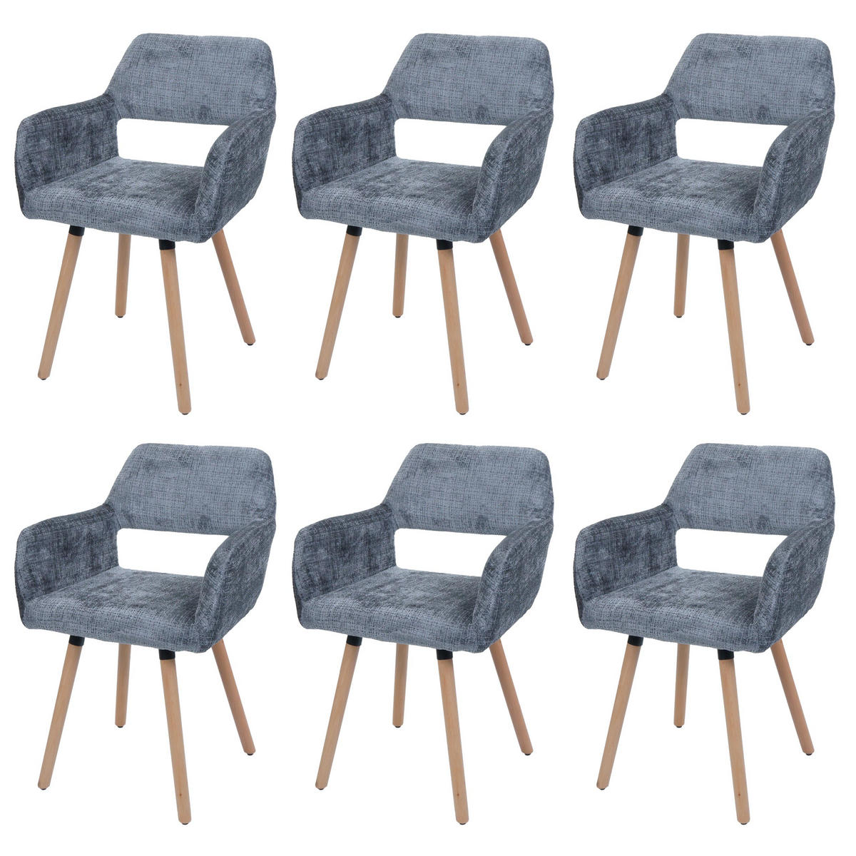 ESSZIMMERSTUHL Grau - Grau, Textil (56/80/53cm) - MCW