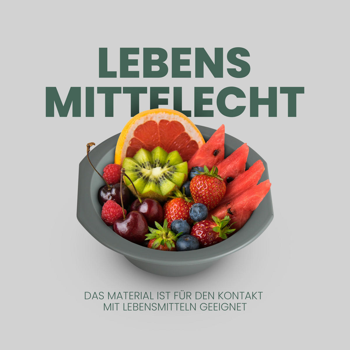 SCHÜSSEL Kunststoff Ø15,5 cm Grün 2er-Pack - Grün, Kunststoff