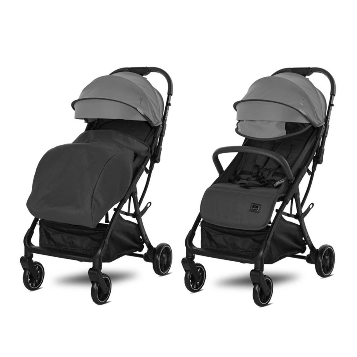BUGGY Minori faltbar rosa PU-Räder Getränkehalter Fußabdeckung - Rosa, Metall (75/50/102cm) - Lorelli