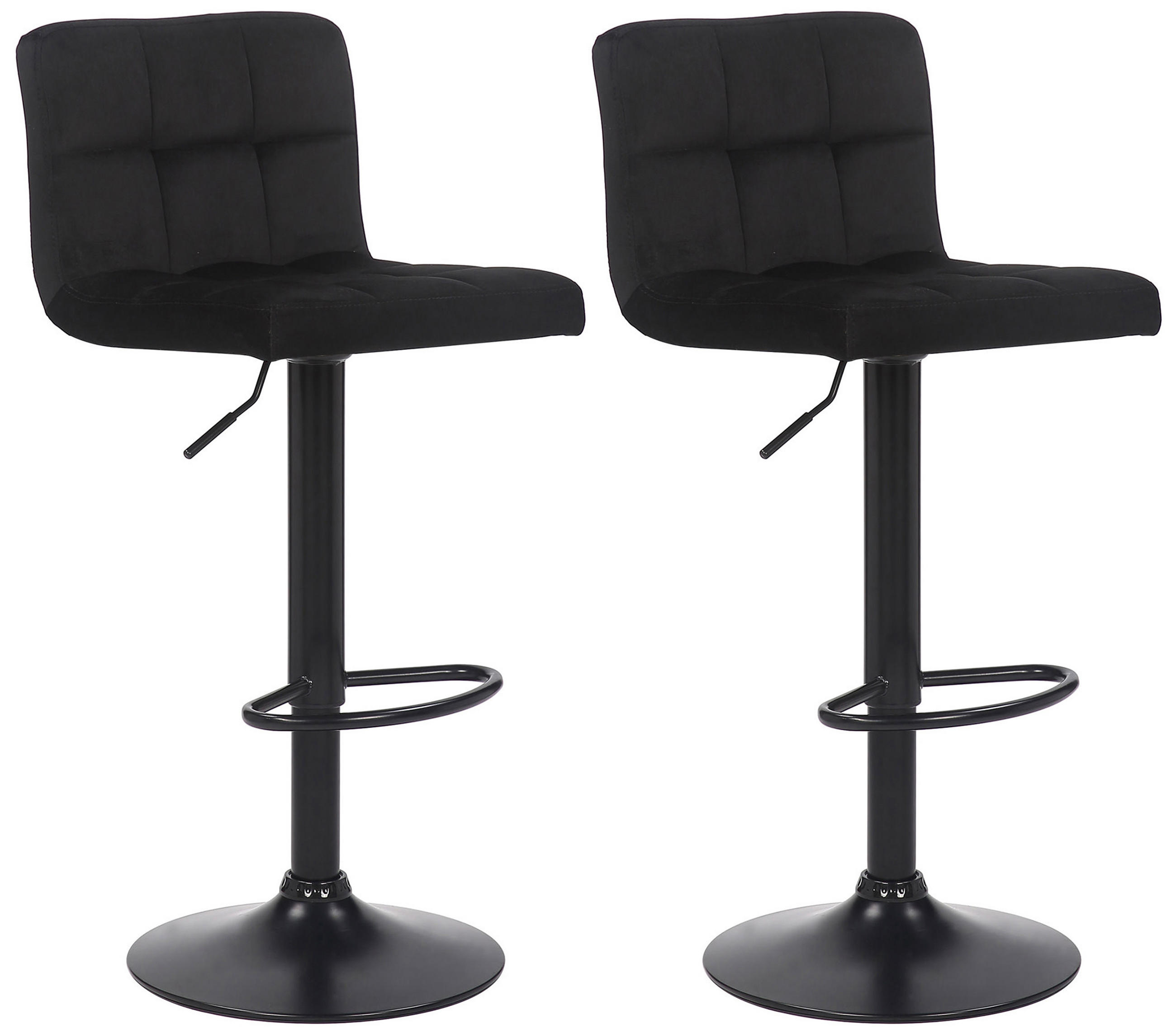 TPFLiving Barhocker Schwarz 40x106x40 cm