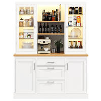 KÜCHENSCHRANK LED App 185x140x40Cm Arbeitsplatte - Weiß, Holzwerkstoff (140/185/40cm) - FLIEKS
