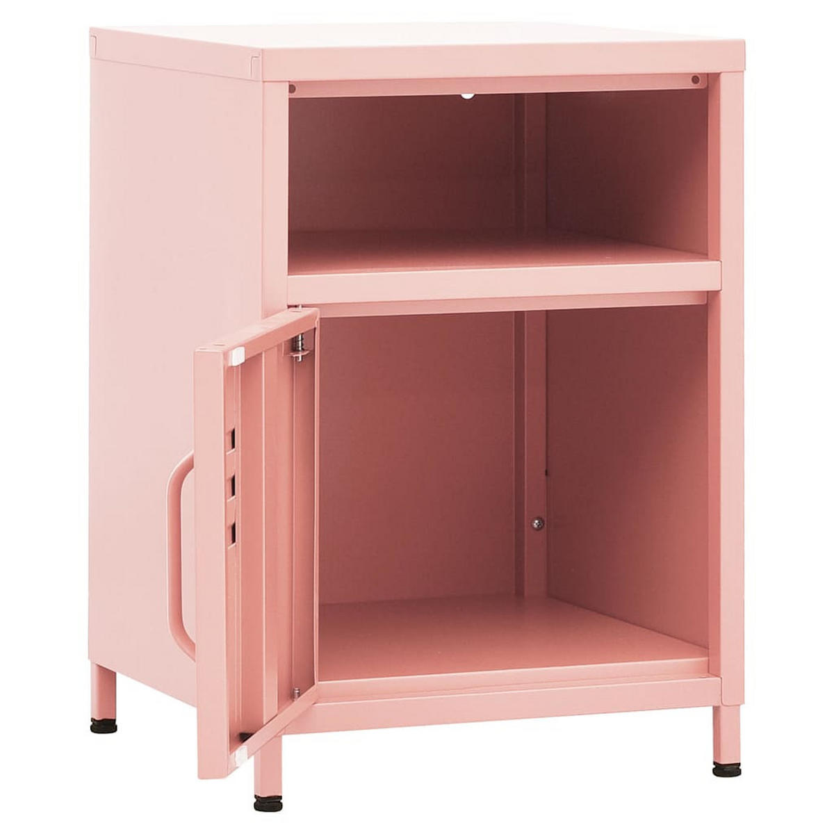 NACHTTISCH Rosa 35/35/51 Cm Stahl - Rosa, Metall (35/51/35cm) - vidaXL