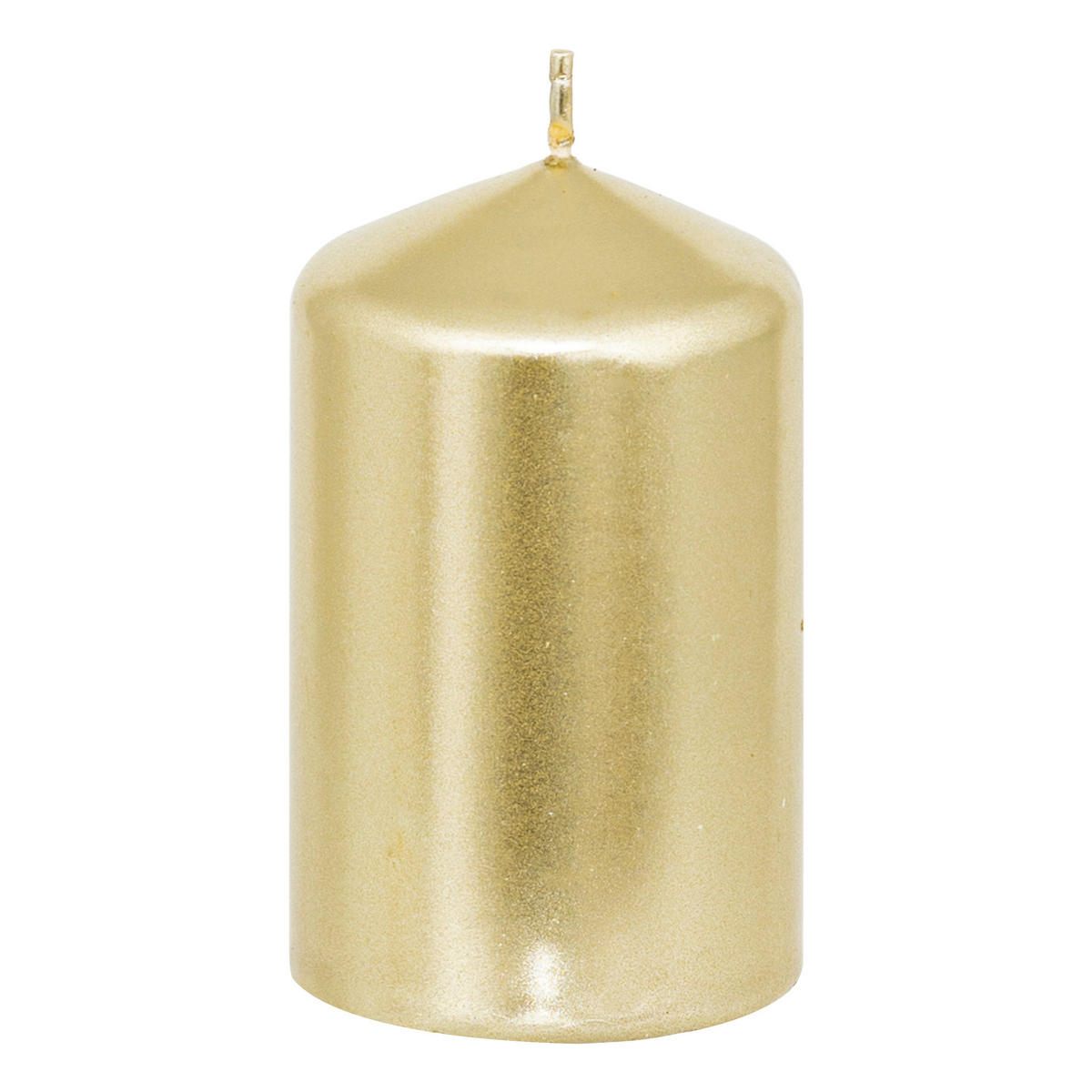KERZEN 4er-Set Ø 5 cm - Goldfarben, Paraffin (5/12/5cm) - Atmosphera Createur d´interieur