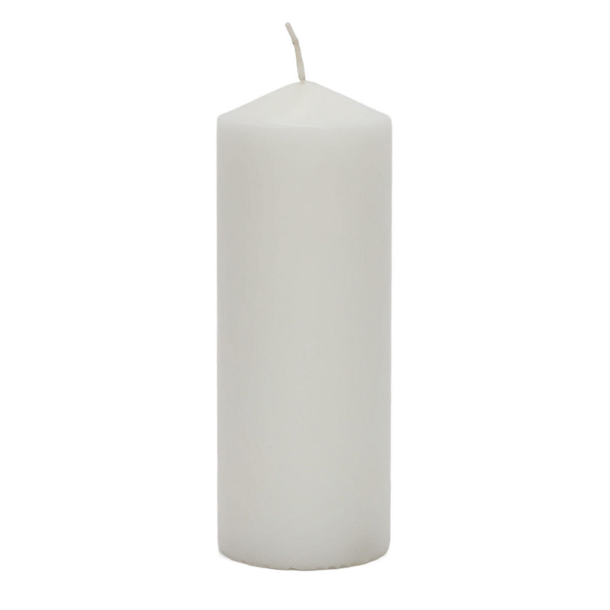 KERZE aus Paraffin 7/7/20 cm - Weiß, Paraffin (7/20/7cm) - Home Styling Collection