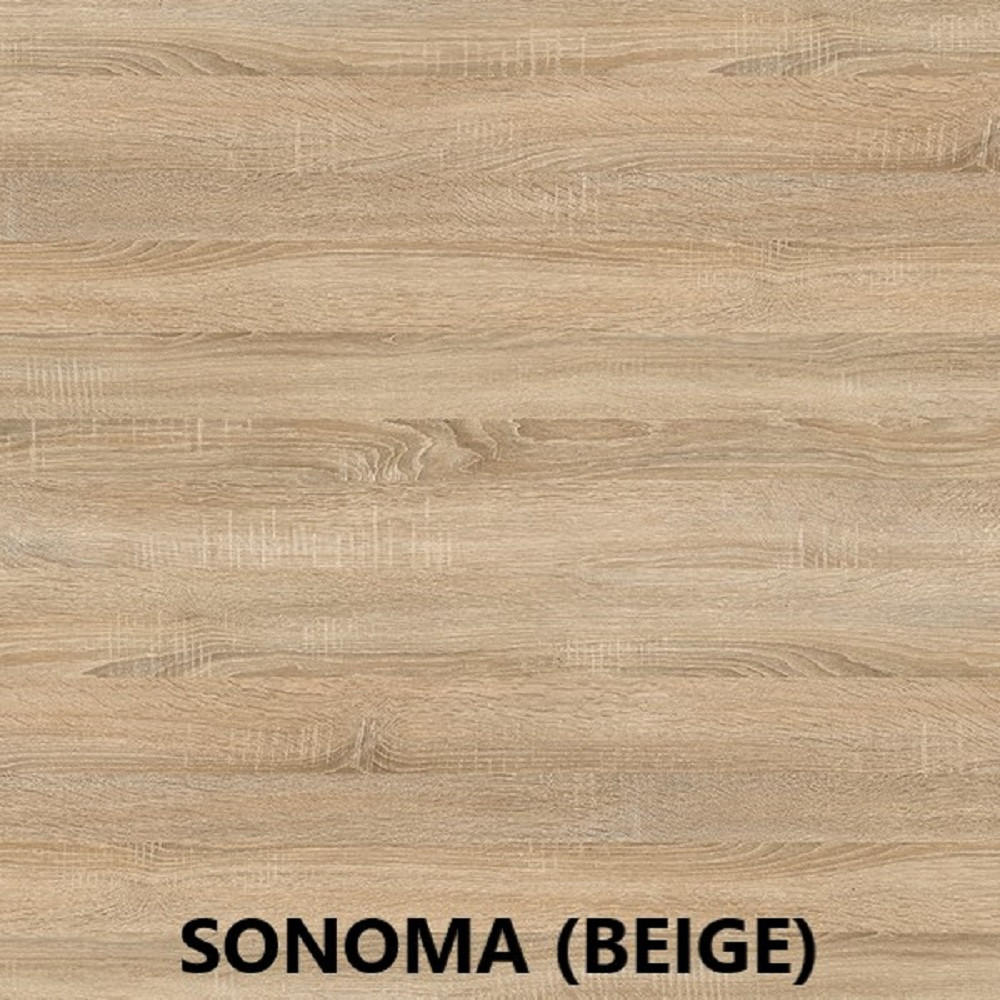 ESSTISCH ENDIK, Durchmesser: 100 / 200 cm, Farbe: Eiche Sonoma / Schwarz - Schwarz/Sonoma Eiche, Holz (200/100/77cm) - Dekori_Interiors