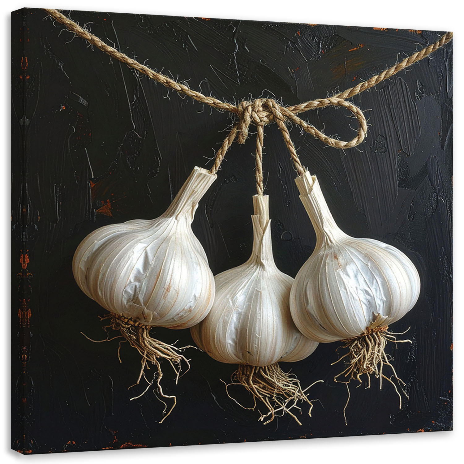 LEINWANDBILD Essen & Trinken 20x20cm - Weiß, Textil (20/20cm) - Feeby