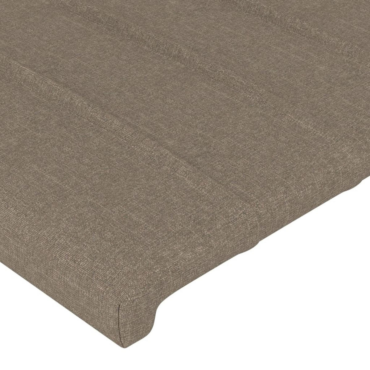 KOPFTEILE 2er set Taupe 90/5/78/88 Cm Stoff - Taupe, Textil (5/88/180cm) - vidaXL