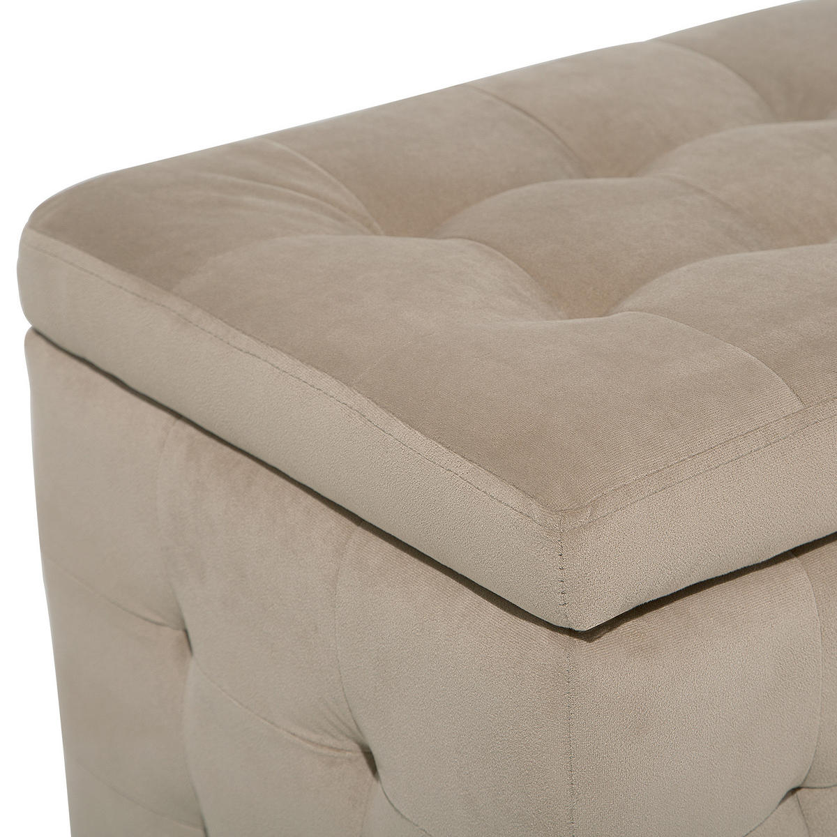 TRUHENBANK Michigan 42/72/40 cm - Braun, Textil (72/40/42cm) - Beliani